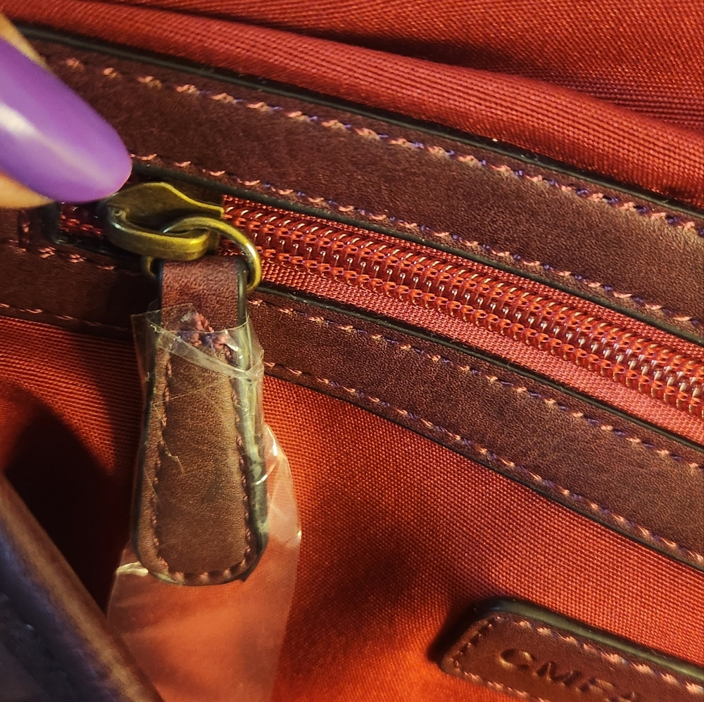 CM Fashion Purple purse with maroon interior. New without tag. - Picture 7 of 7